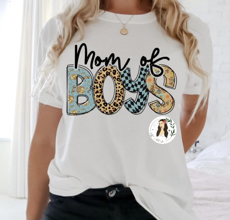 "Mom of Boys" Graphic Tee